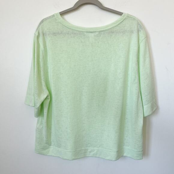 Athleta Breezy Serene Tee Womens XL Green Boxy Modal Athleisure Athletic - Picture 7 of 14